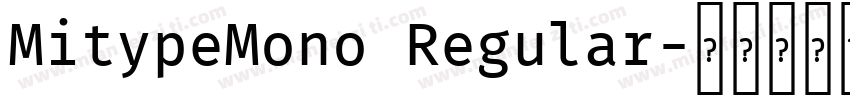 MitypeMono Regular字体转换